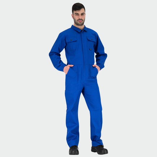 Combinezon de lucru bumbac 240g albastru royal barbat Anax