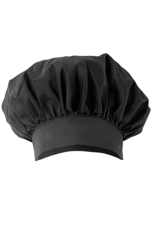 Boneta bucatar tercot 190g negru V404001