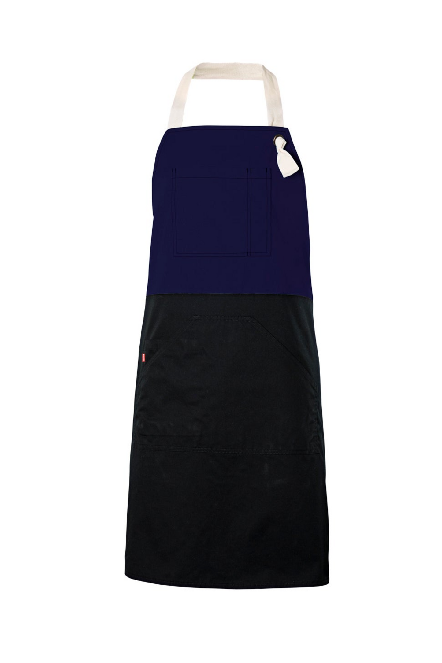 Sort cu pieptar tercot 190g albastru marin V404210B