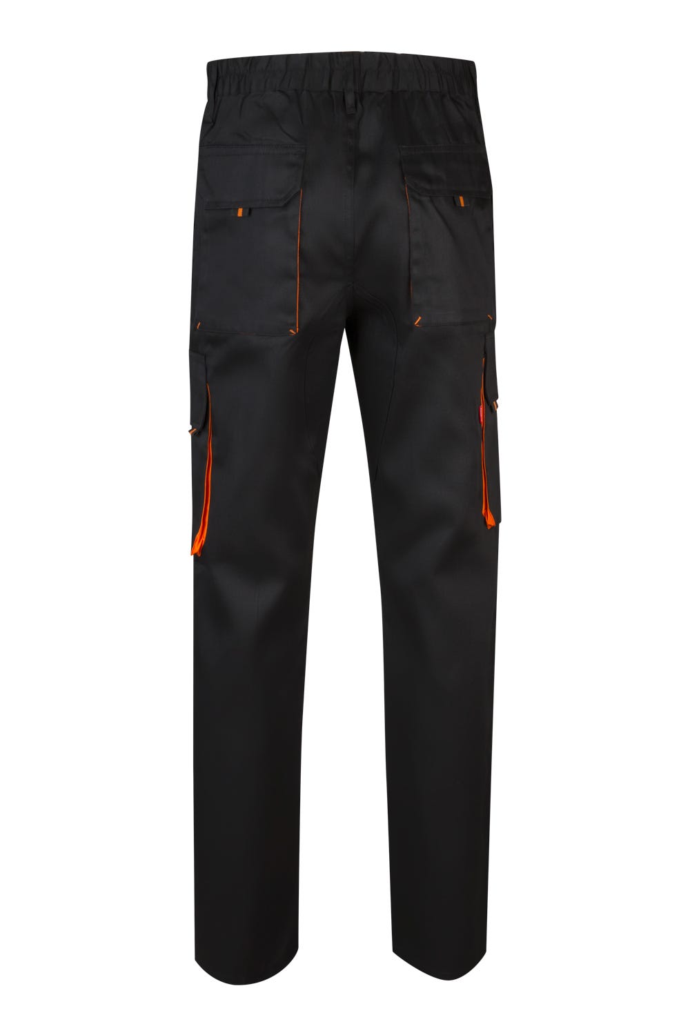 Pantaloni tercot 200g negru/portocaliu V103004