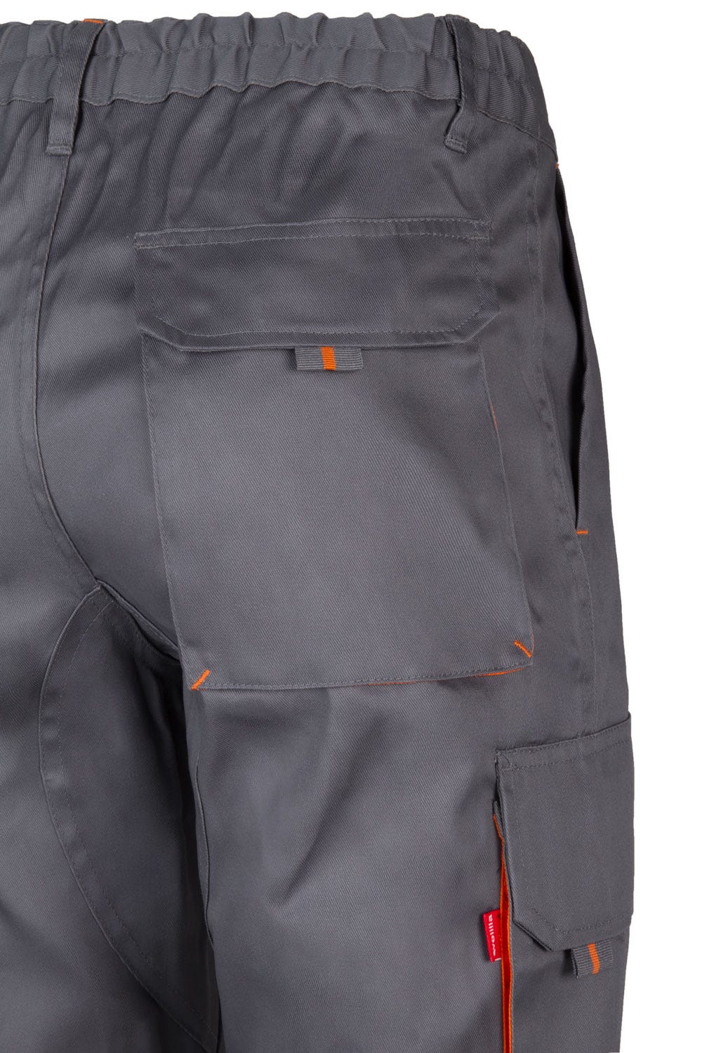 Pantaloni tercot 200g gri/portocaliu V103004