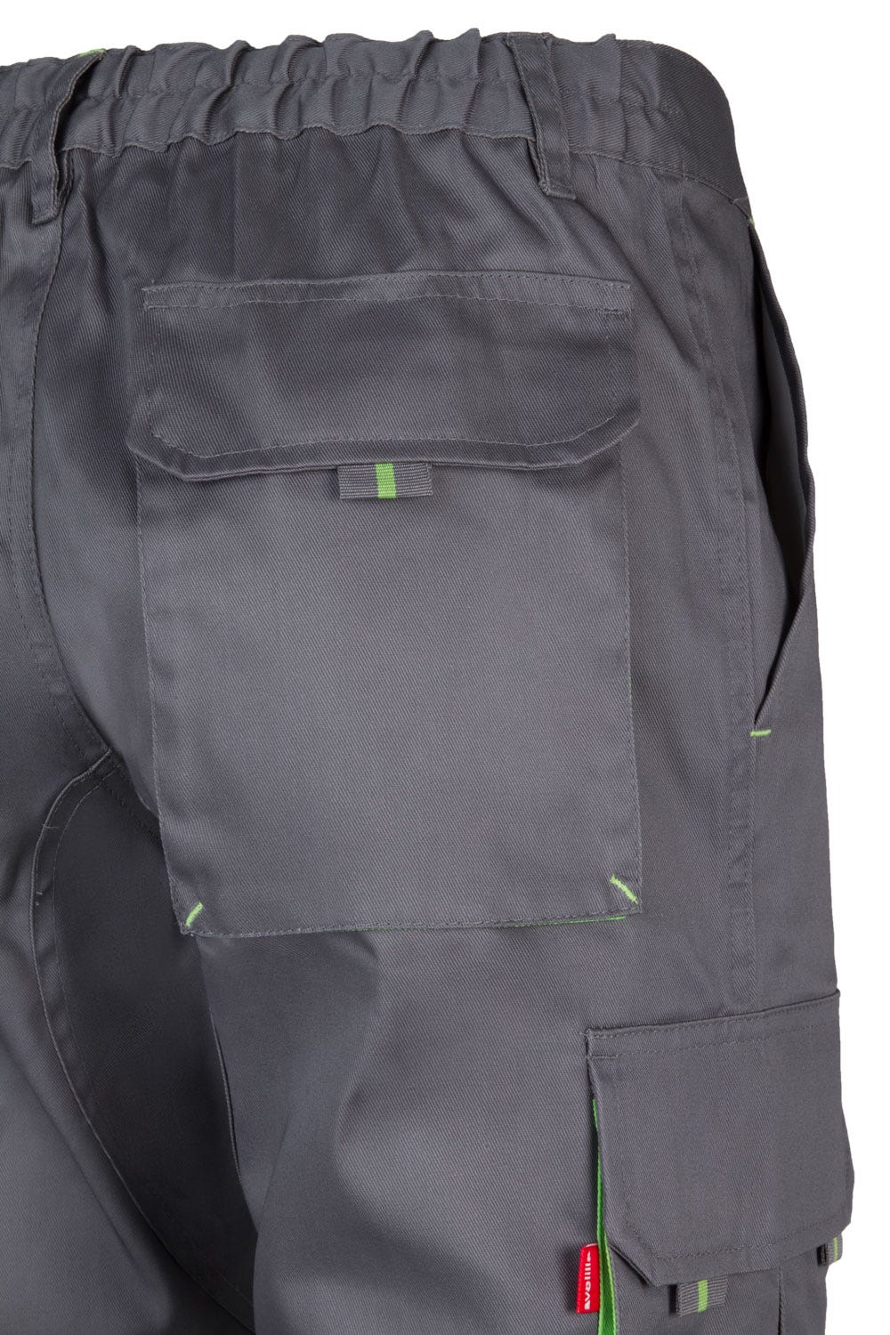 Pantaloni tercot 200g gri/verde lime V103004