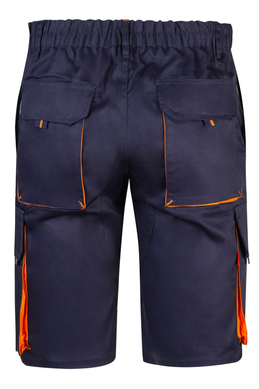 Pantaloni tercot 200g albastru marin/portocaliu V103007