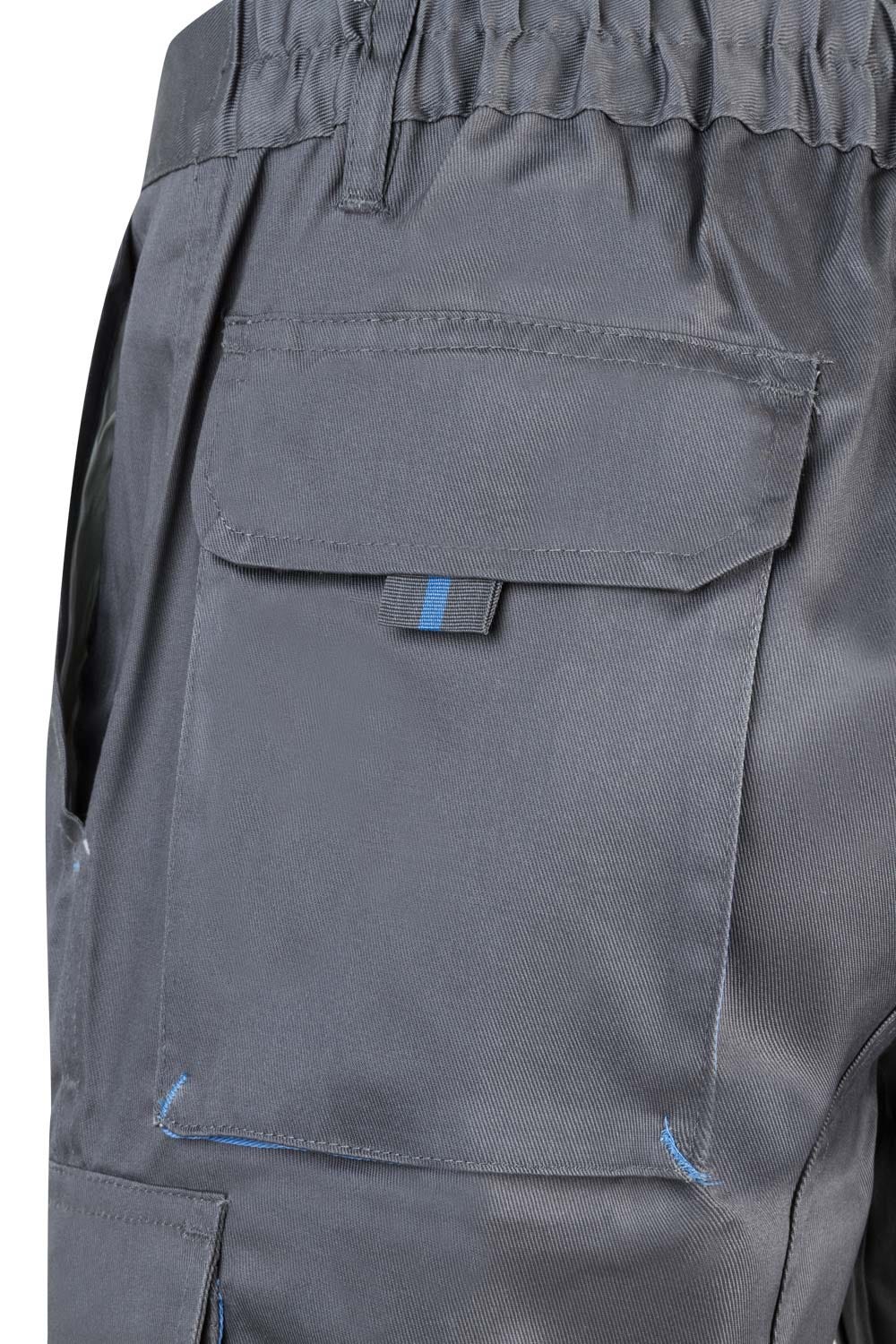 Pantaloni tercot 200g gri/albastru celest V103007