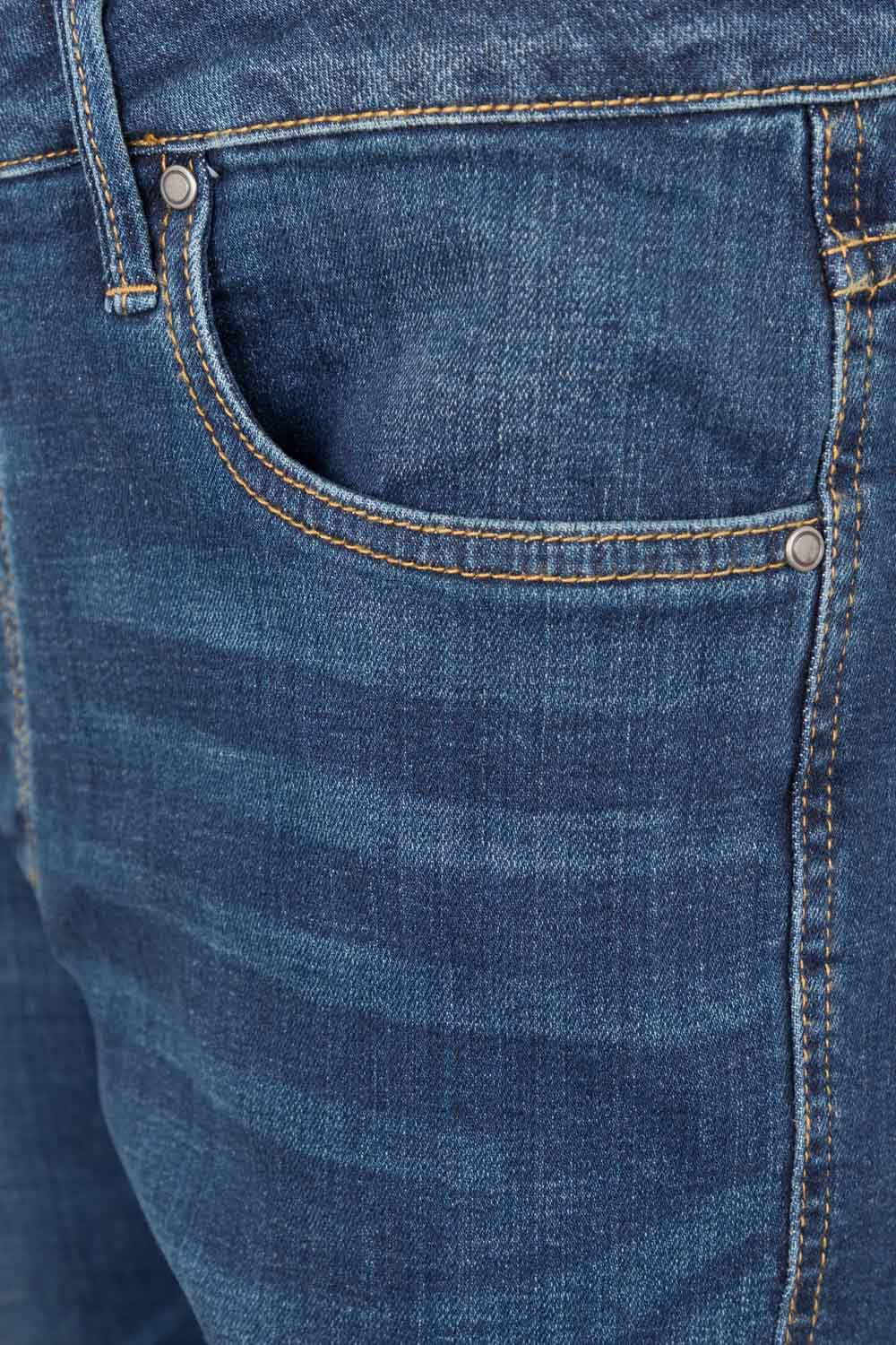 Pantaloni scurti denim 411g 8 buzunare albastru V103017S