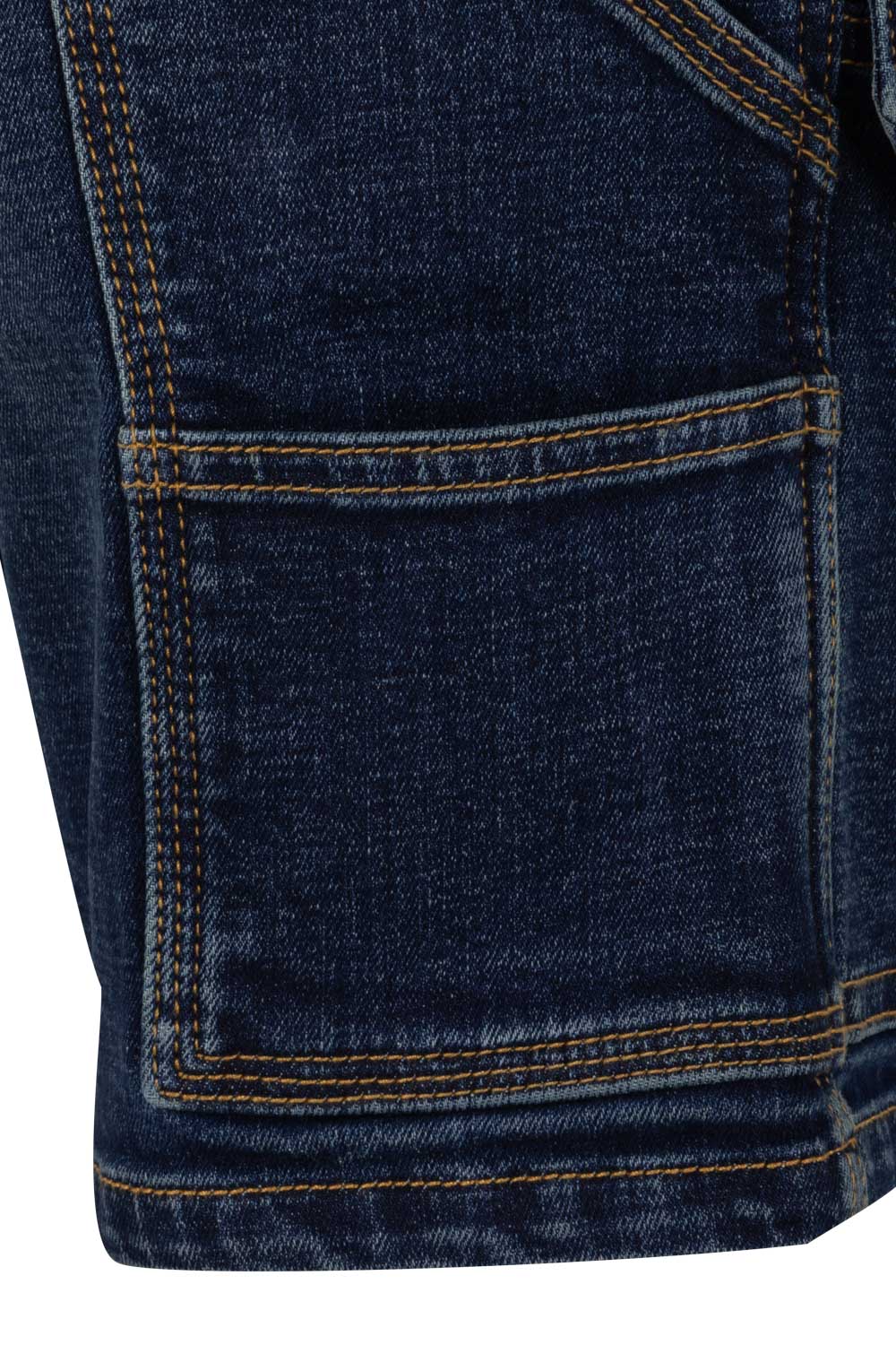 Pantaloni scurti denim 411g 8 buzunare albastru V103017S