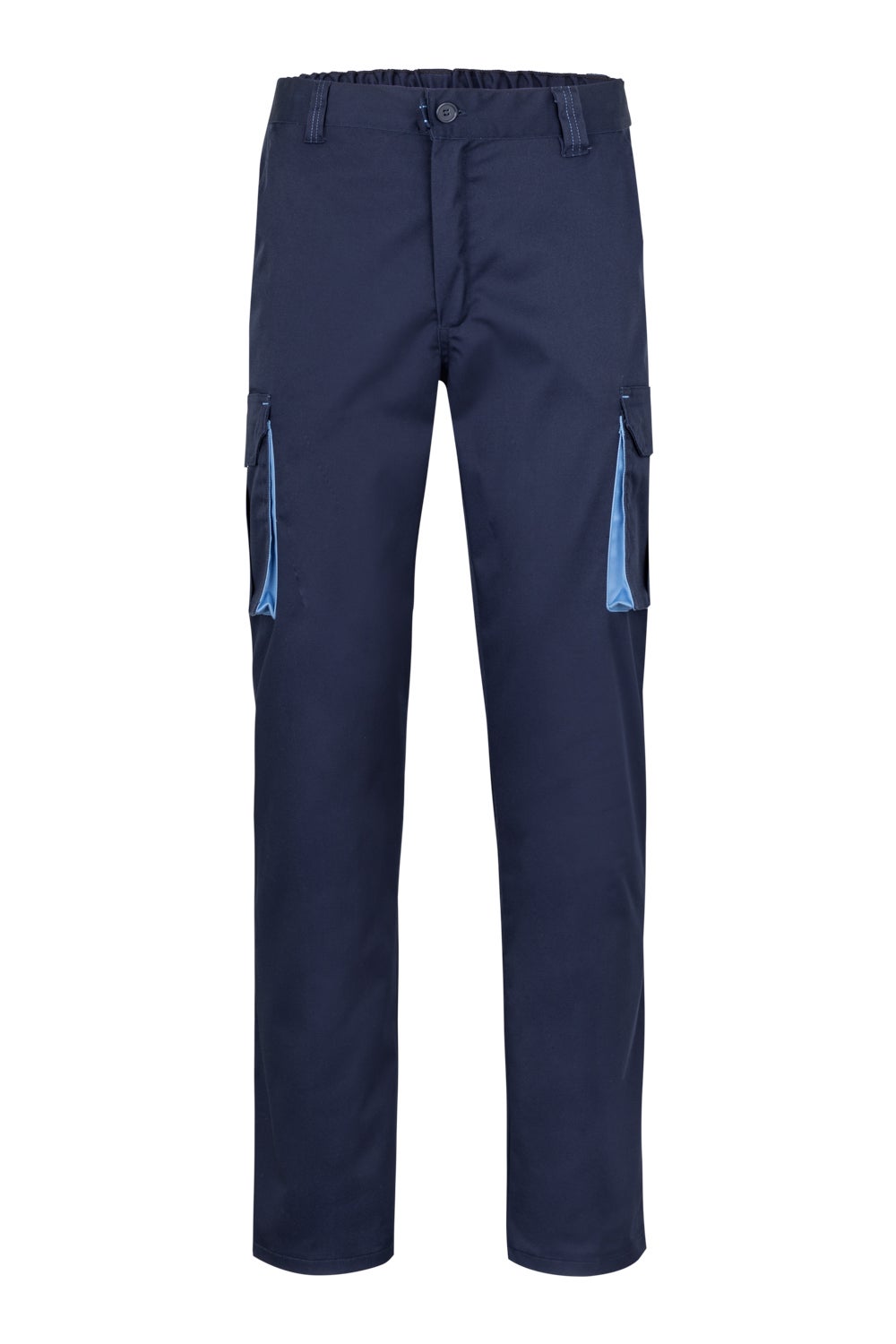 Pantaloni stretch 240g albastru marin/albastru celest V103024S