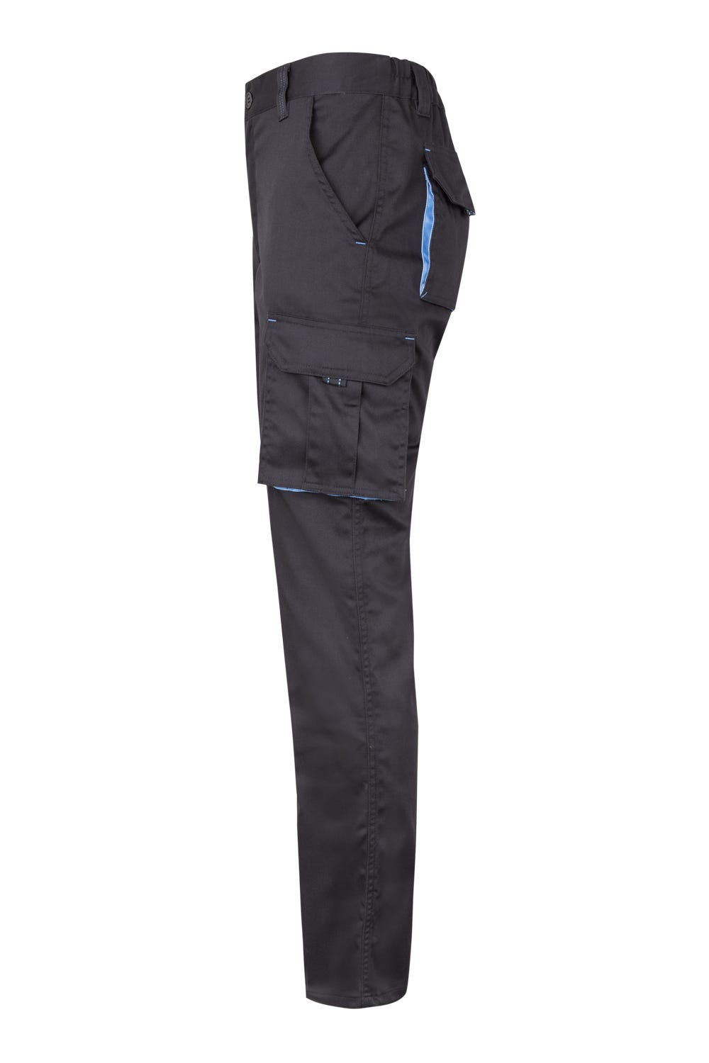 Pantaloni stretch 240g negru/galben V103024S