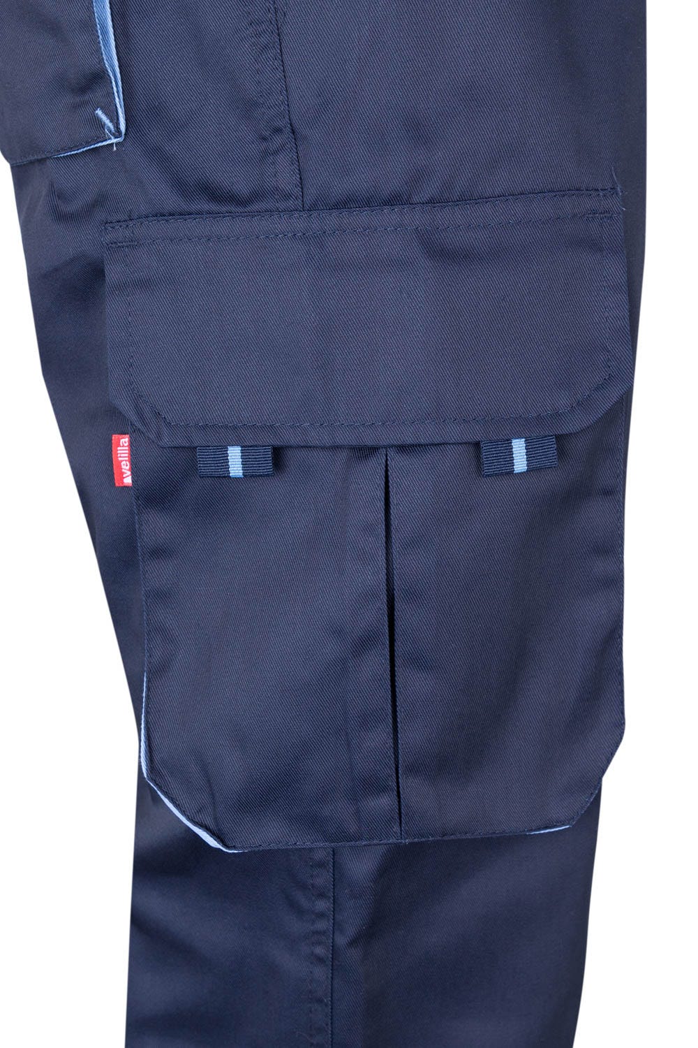 Pantaloni stretch 240g albastru marin/albastru celest V103024S