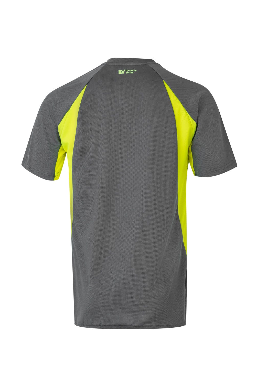 Tricou poliester 160g gri/galben V105501