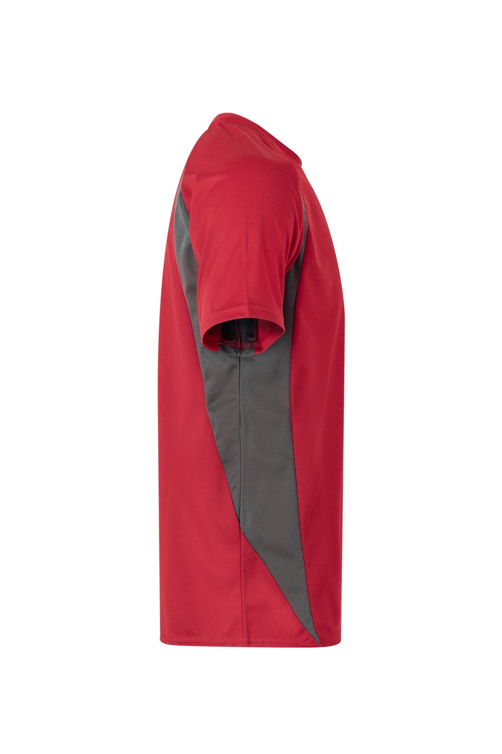 Tricou poliester 160g rosu/gri V105501