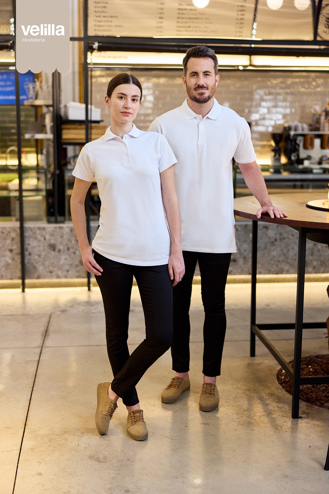 Tricou polo maneca scurta bumbac 200g barbat alb V105508S