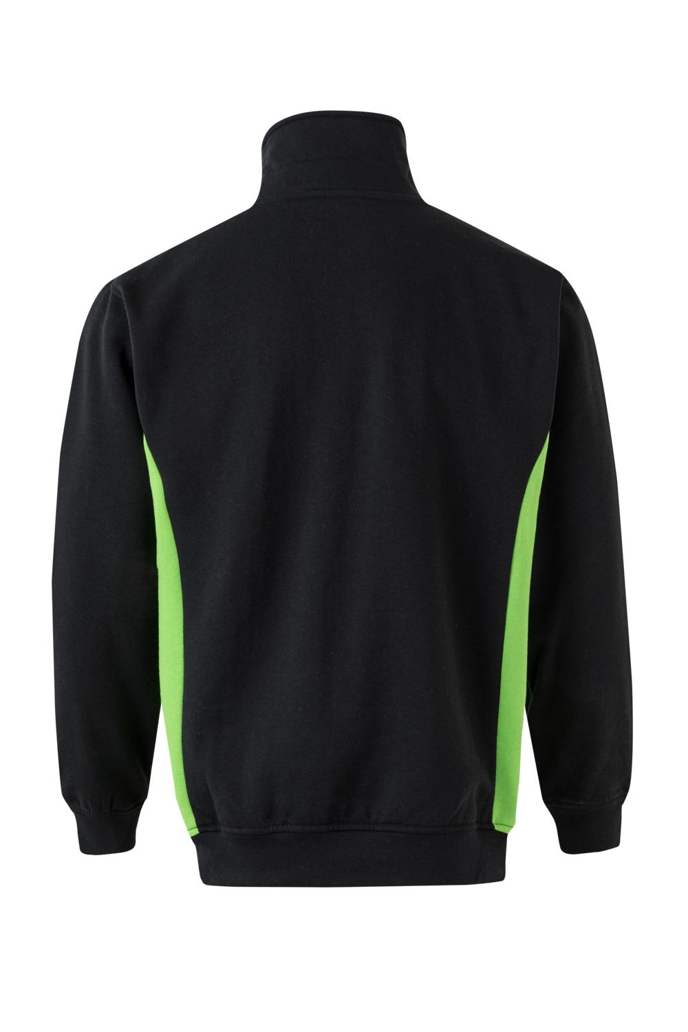 Pulover plush 260g fermoar negru/verde lime V105704