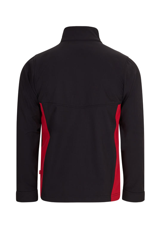 Jacheta soft shell 280g negru/rosu V106004