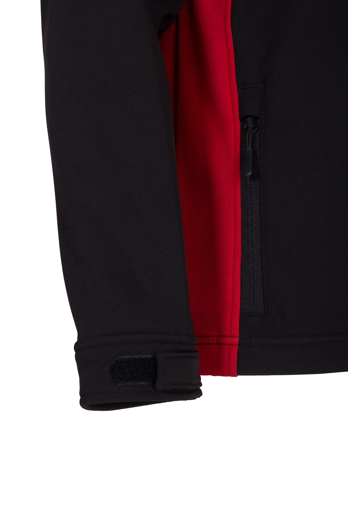 Jacheta soft shell 280g negru/rosu V106004
