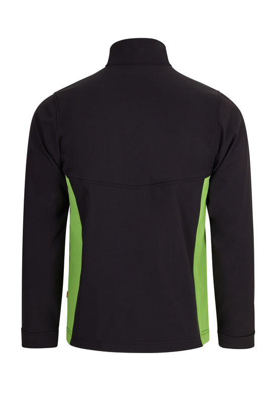 Jacheta soft shell 280g negru/verde lime V106004