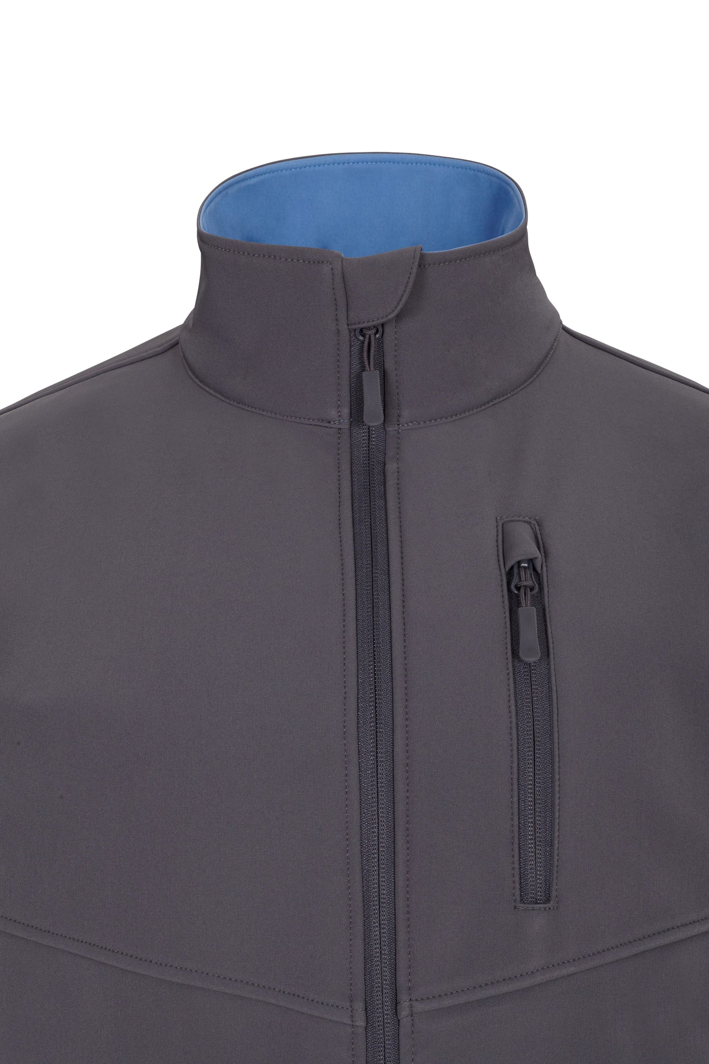 Jacheta soft shell 280g gri/albastru celest V106004