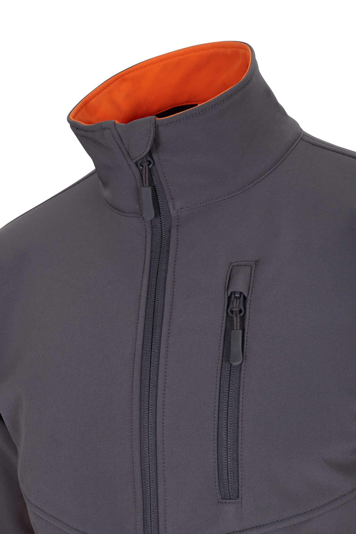 Jacheta soft shell 280g gri/portocaliu V106004