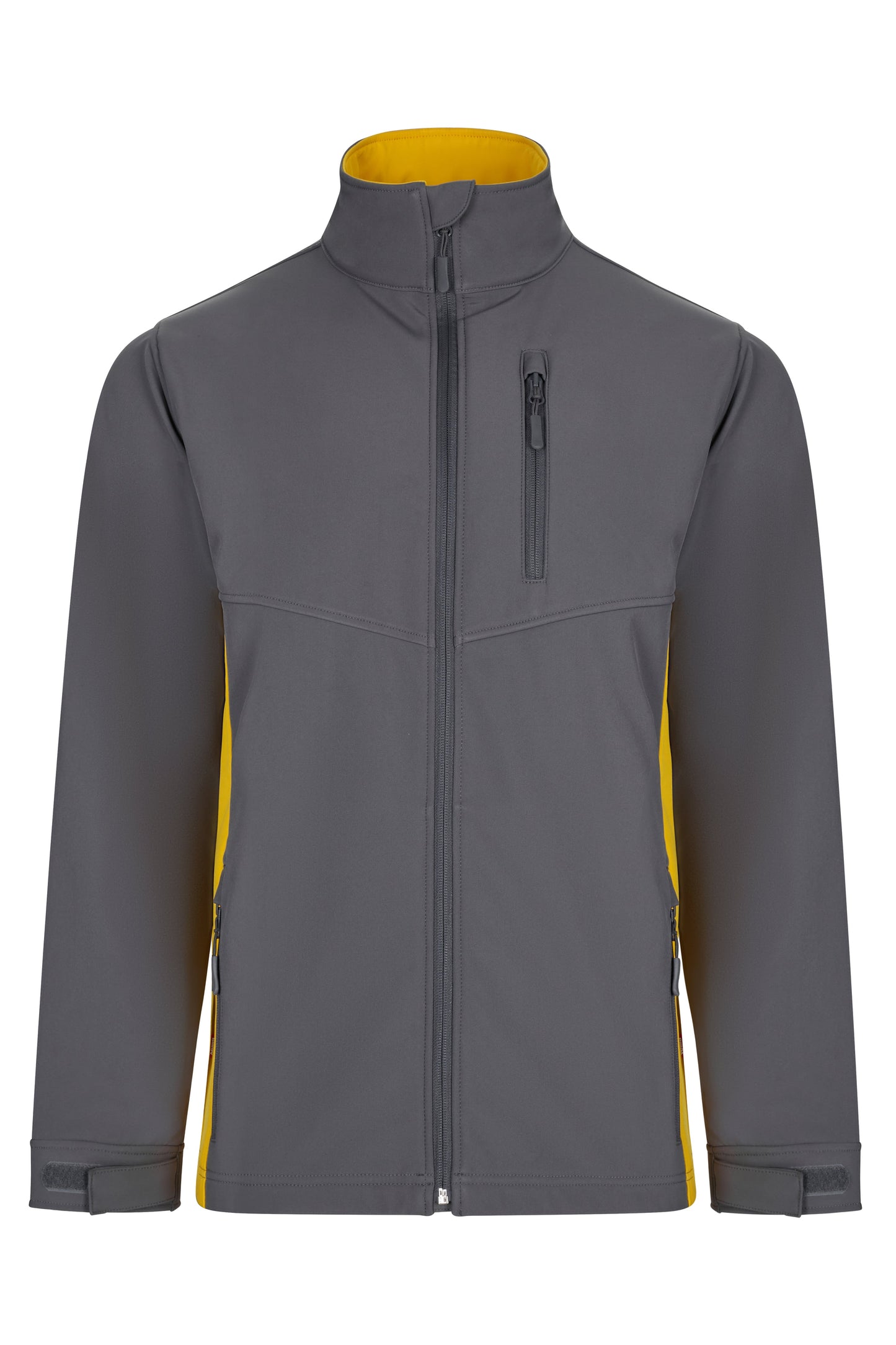Jacheta soft shell 280g gri/galben V106004