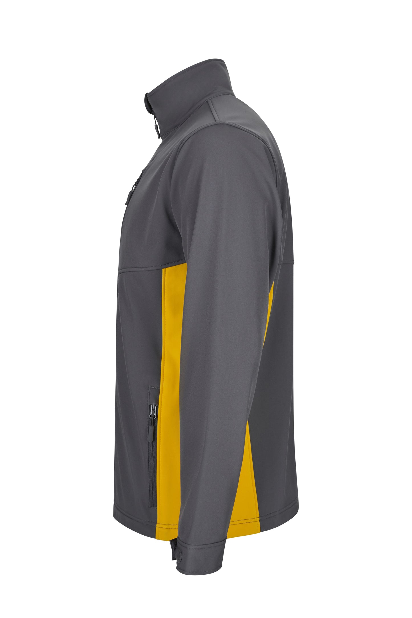 Jacheta soft shell 280g gri/galben V106004