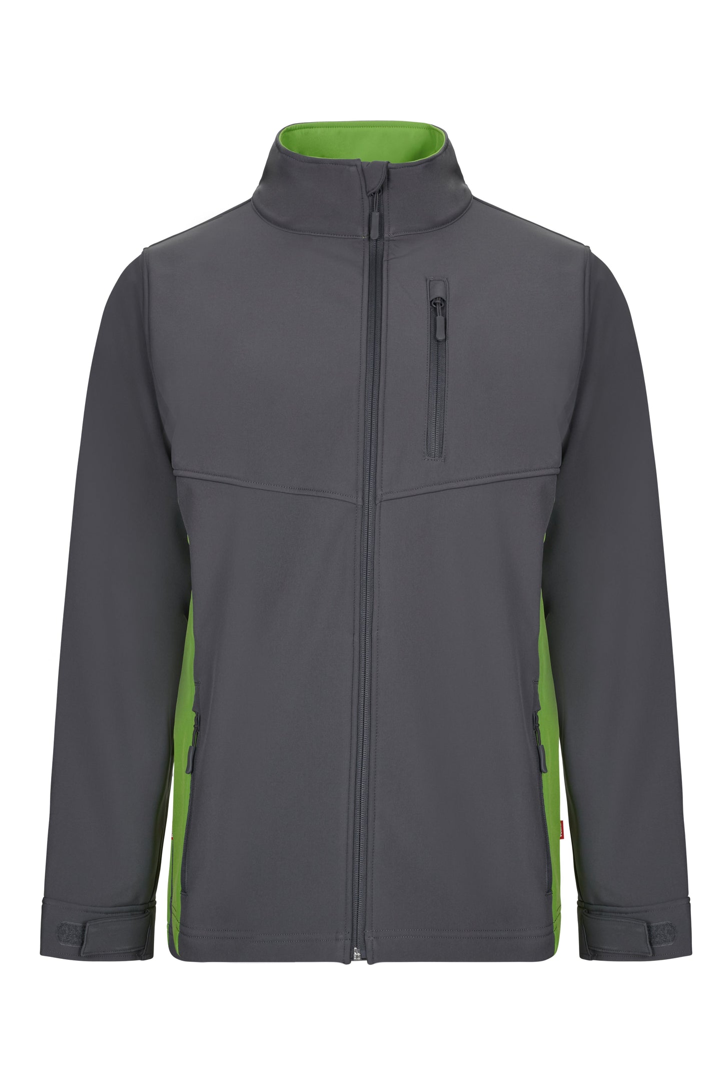 Jacheta soft shell 280g gri/verde lime V106004