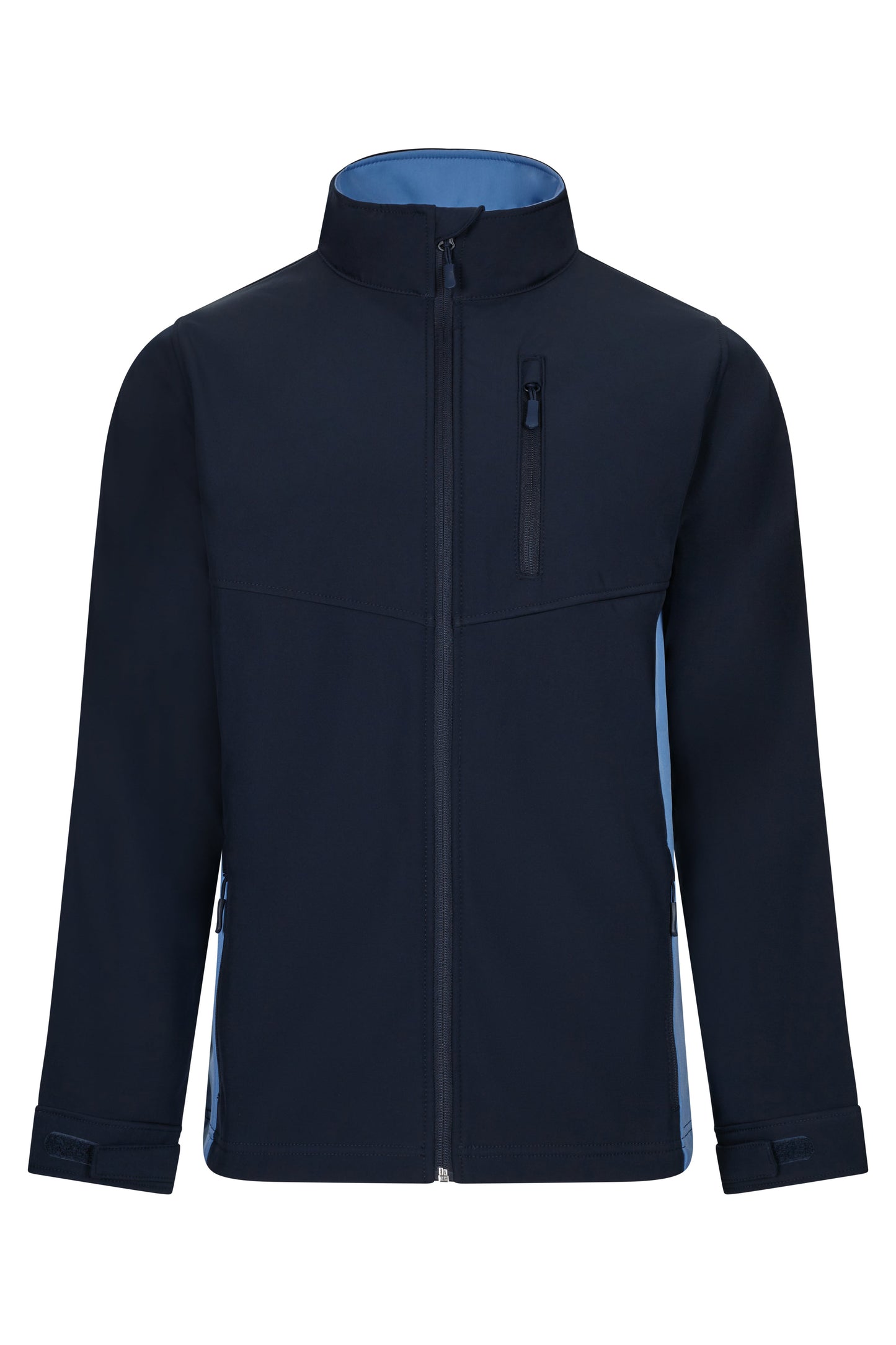 Jacheta soft shell 280g albastru marin/albastru celest V106004