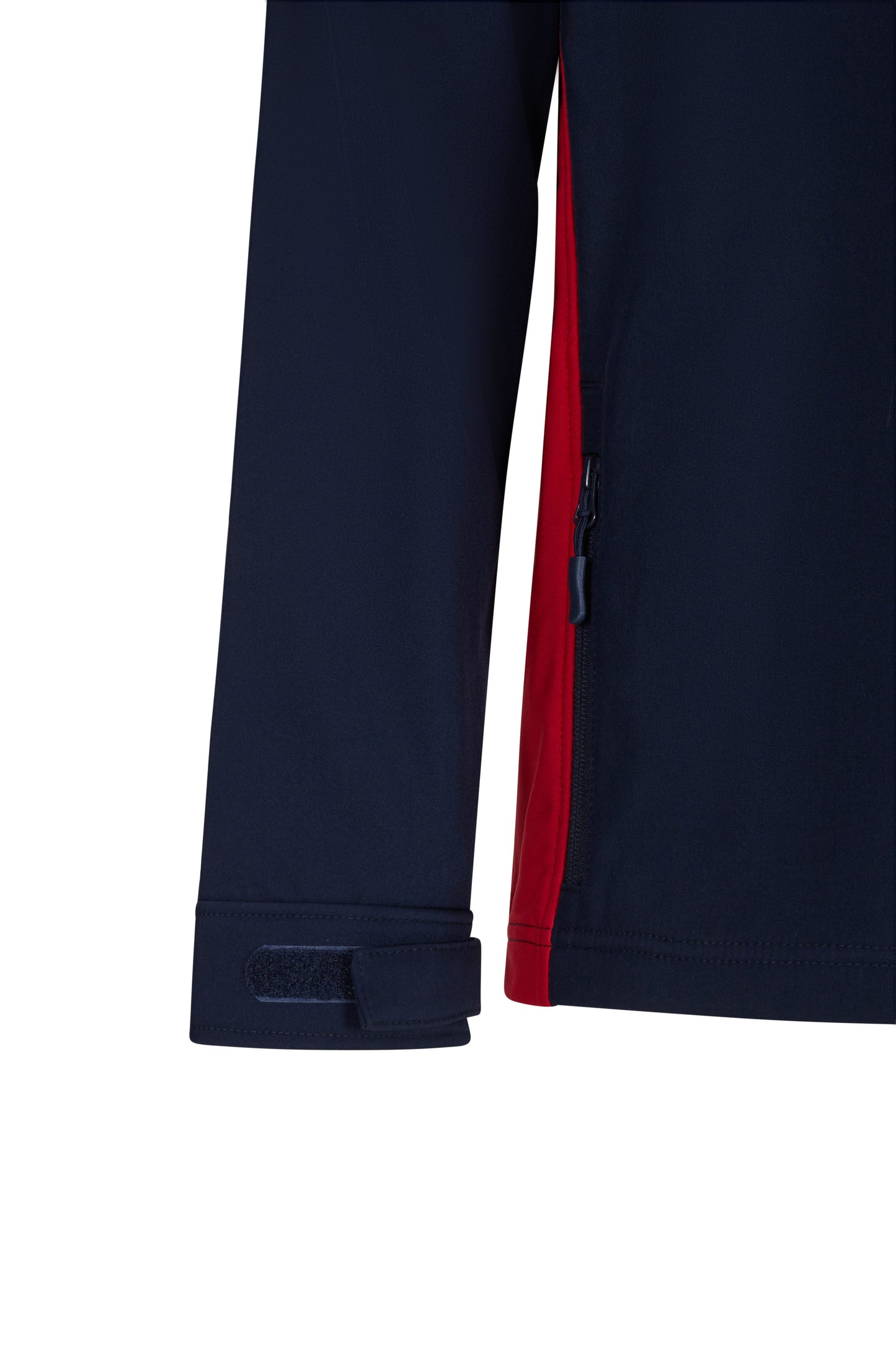 Jacheta soft shell 280g albastru marin/rosu V106004