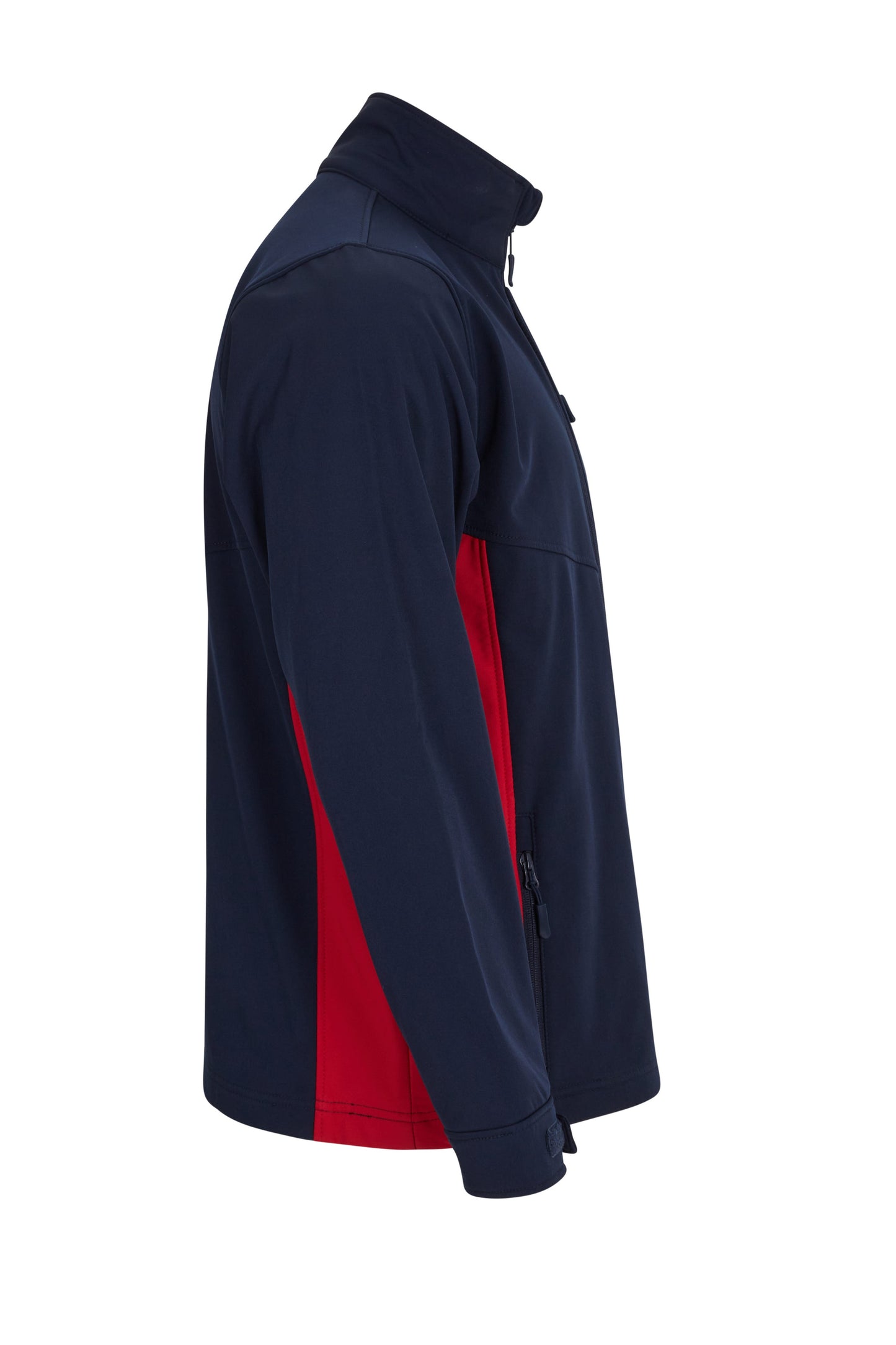 Jacheta soft shell 280g albastru marin/rosu V106004