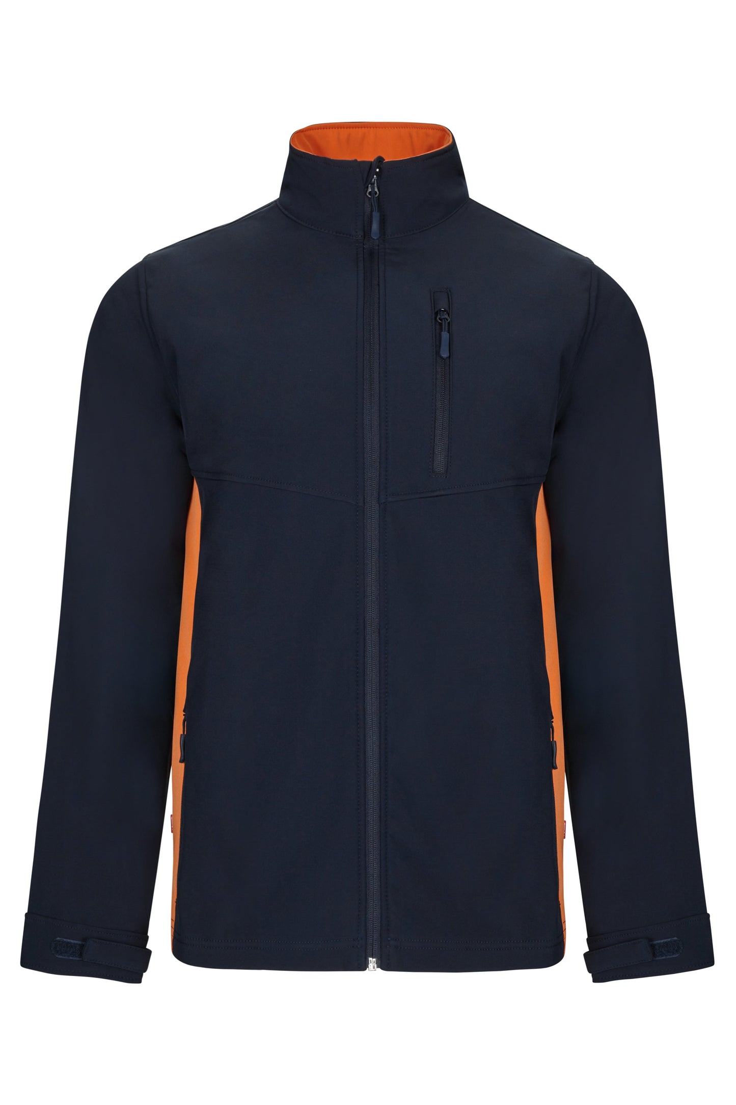 Jacheta soft shell 280g albastru marin/portocaliu V106004