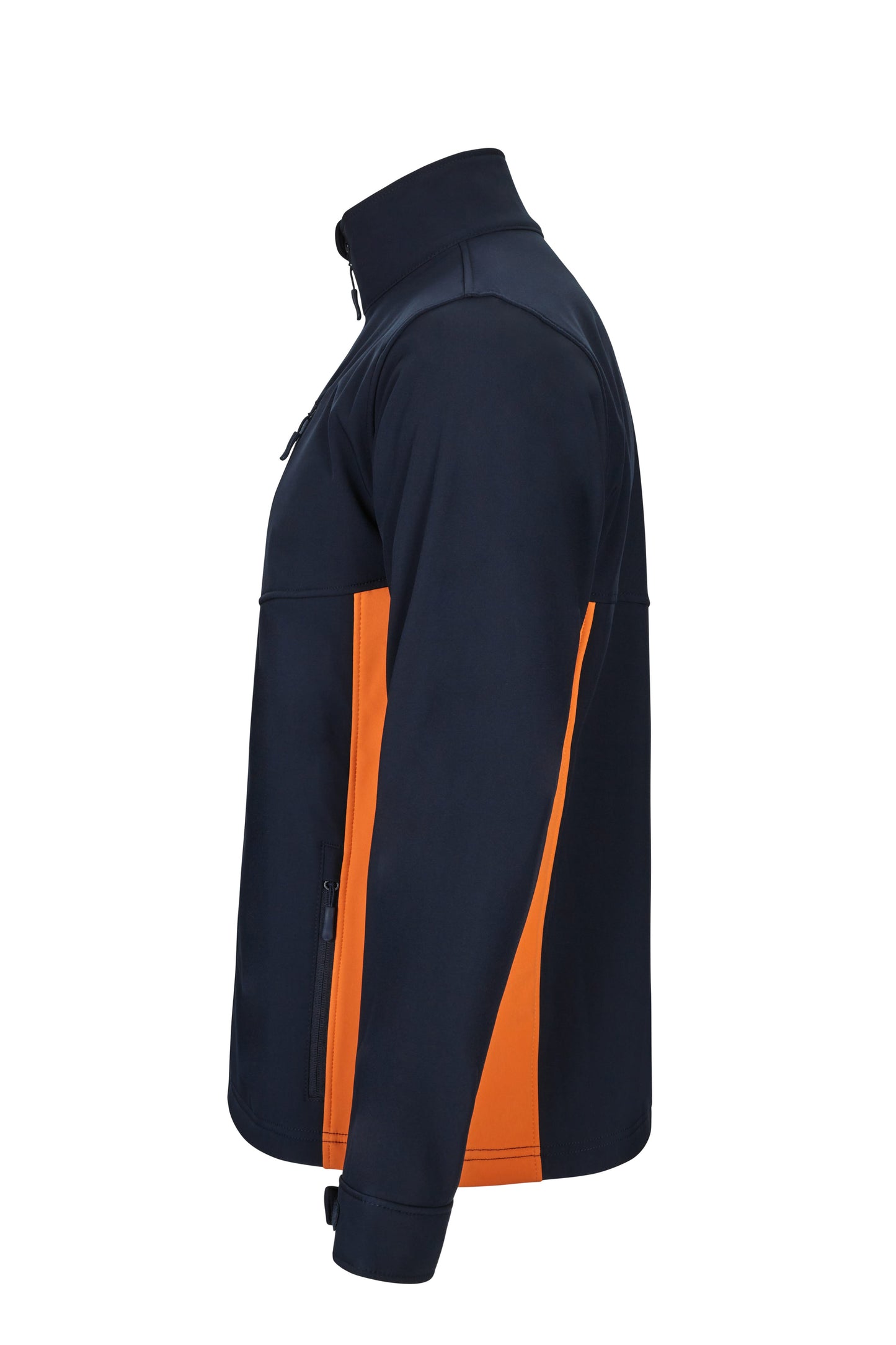 Jacheta soft shell 280g albastru marin/portocaliu V106004