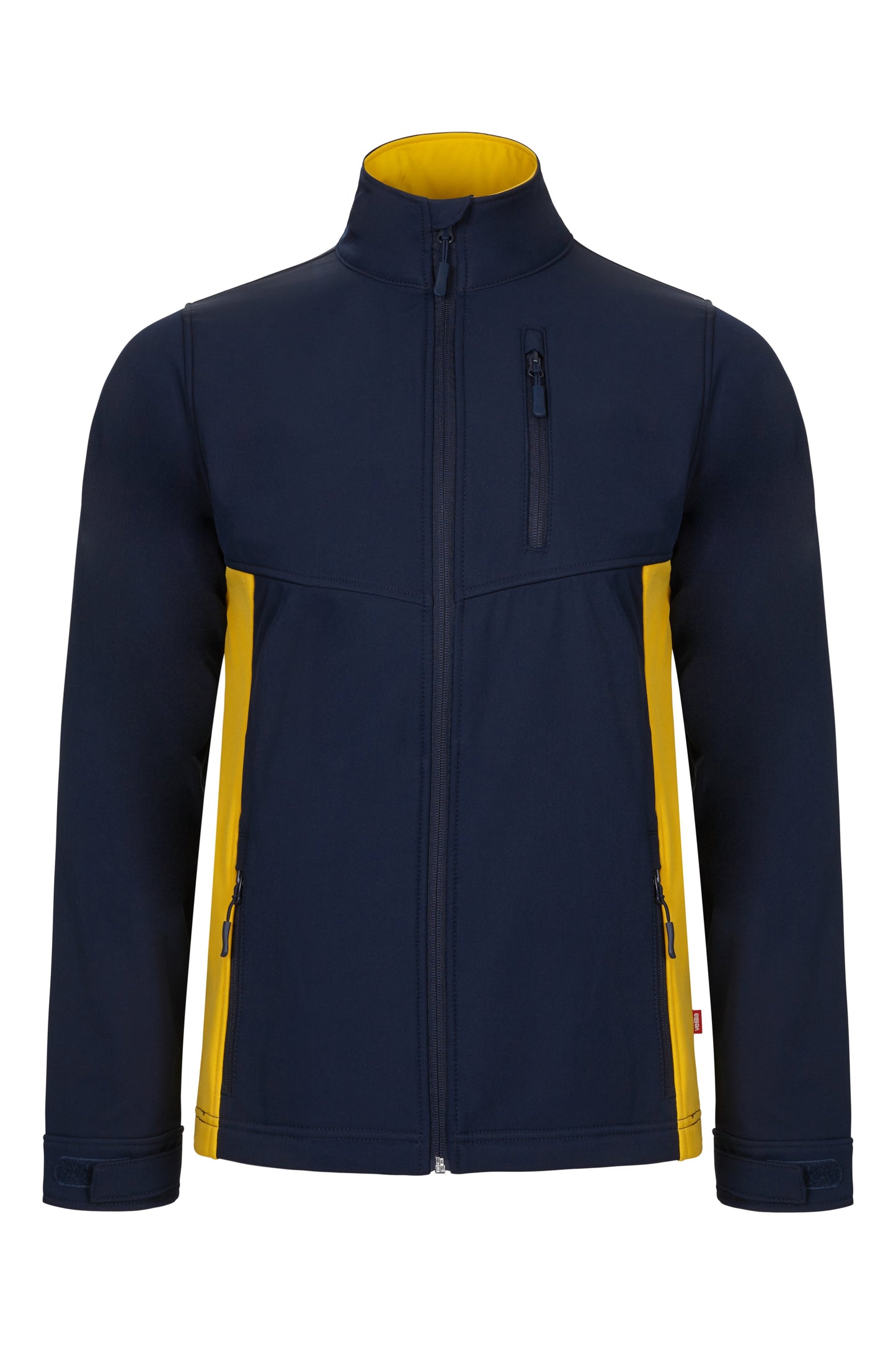 Jacheta soft shell 280g albastru marin/galben V106004