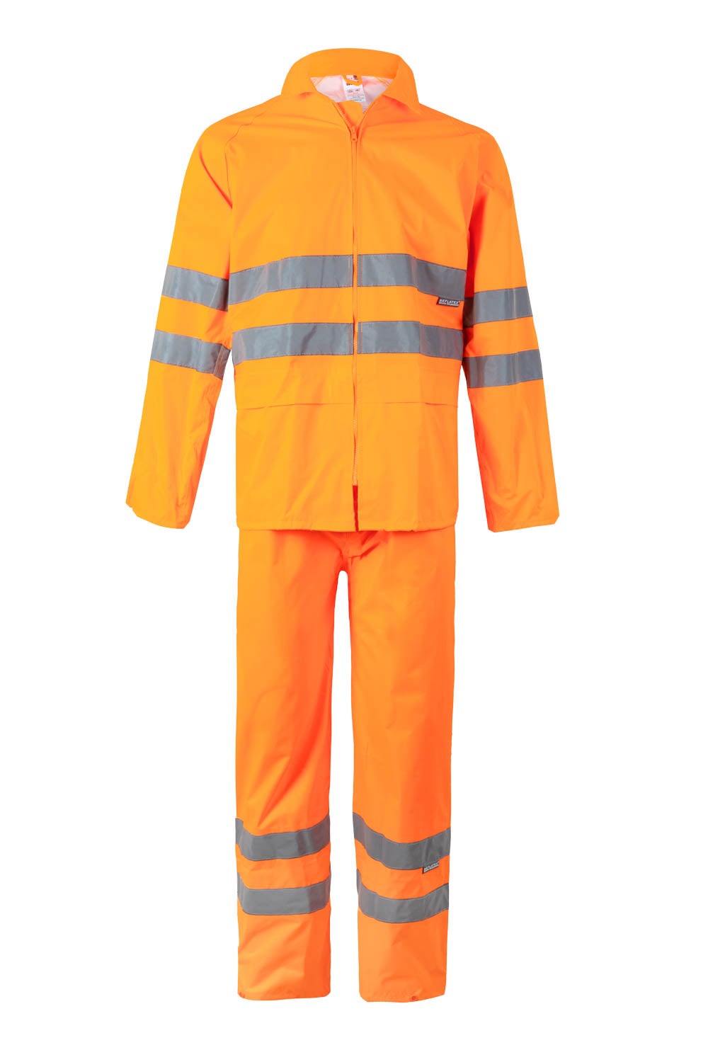 Pelerina reflectorizanta poliester 130g portocaliu fluo V189