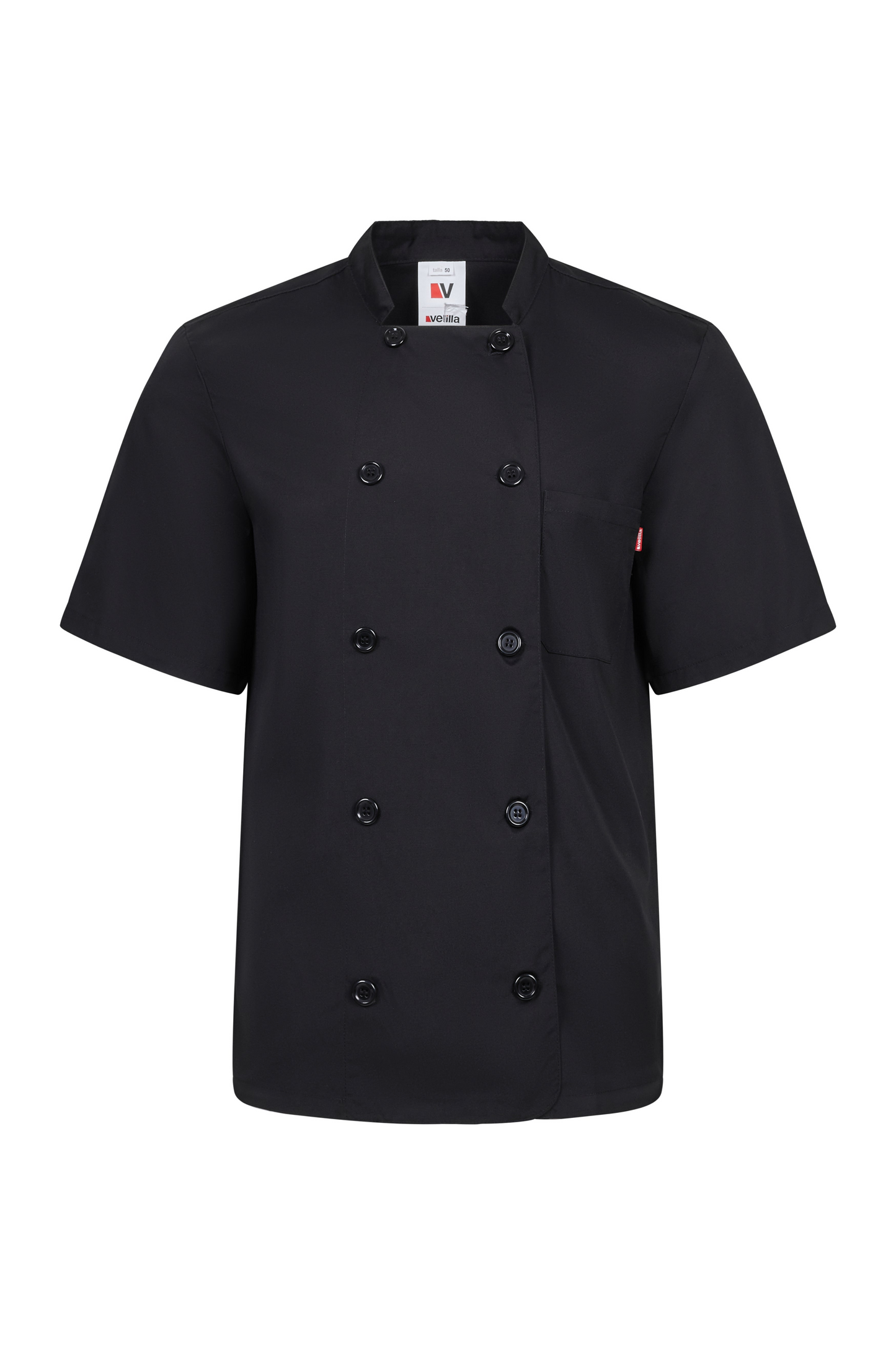 Tunica bucatar tesatura 175g maneca scurta negru V432