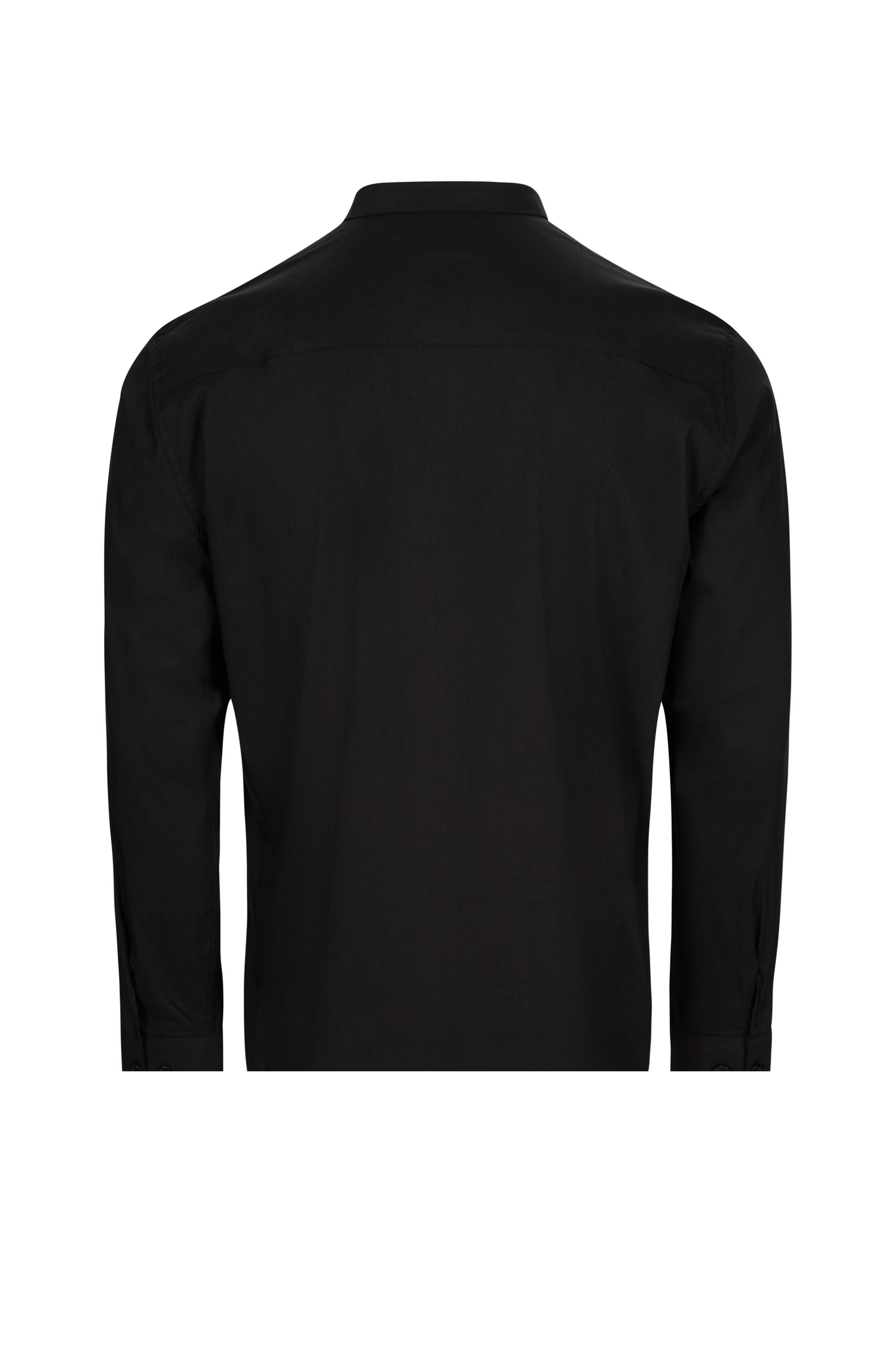 Camasa poplin stretch 115g maneca lunga barbat negru V405013S