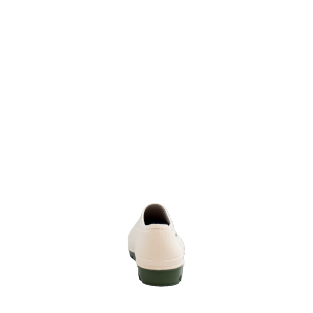Galosi PVC fara bombeu alb/verde OB Wellie Dunlop