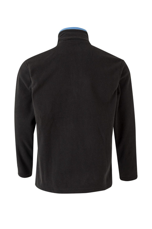 Jacheta fleece microfibra 220g negru/albastru celest V201504