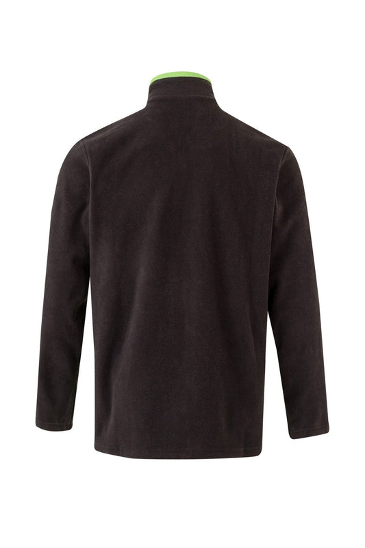 Jacheta fleece microfibra 220g negru/verde lime V201504