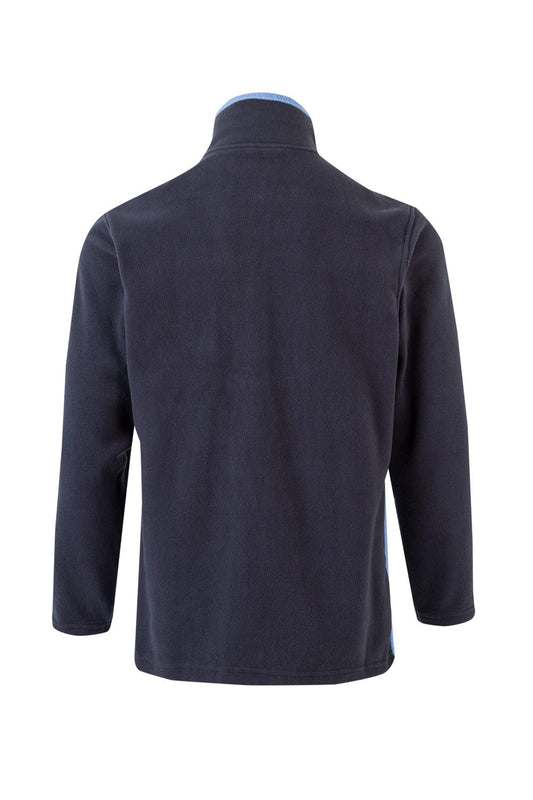 Jacheta fleece microfibra 220g albastru marin/albastru celest V201504