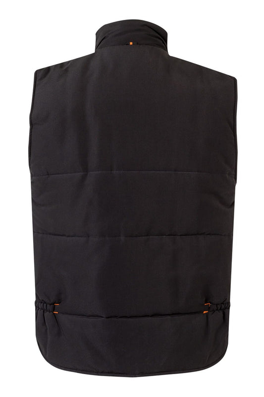 Vesta captusita poliester 220g negru/portocaliu V205902