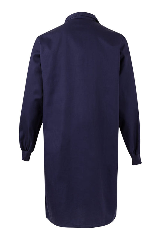 Halat lung tercot capse mansete elastice albastru marin V259001