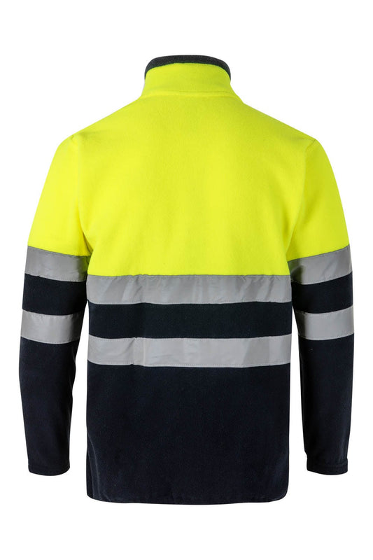 Jacheta reflectorizanta fleece 250g bleumarin/galben V301503