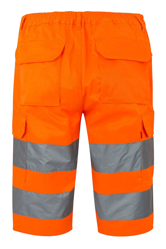 Pantaloni reflectorizanti scurti tercot 240g portocaliu fluo V303005