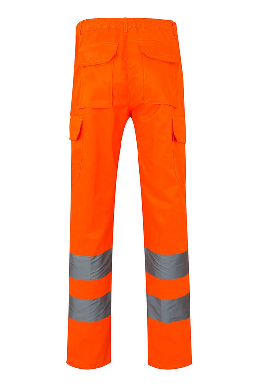 Pantaloni reflectorizanti tercot 240g portocaliu fluo V303006