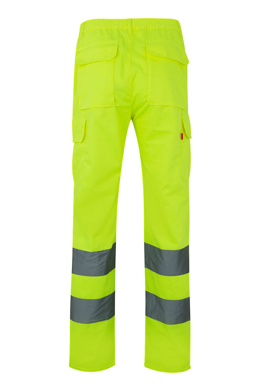 Pantaloni reflectorizanti tercot 240g galben fluo V303006