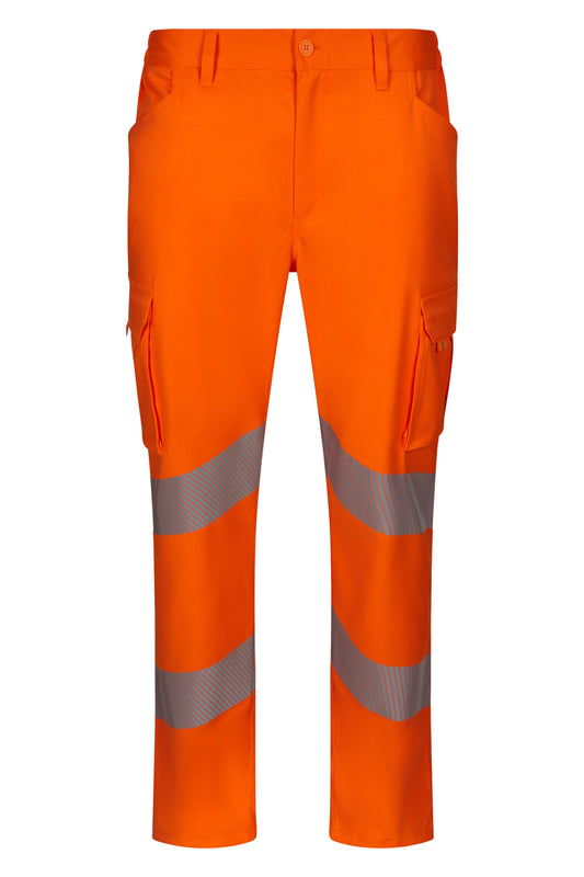 Pantaloni reflectorizanti stretch 250g portocaliu fluo V303009S