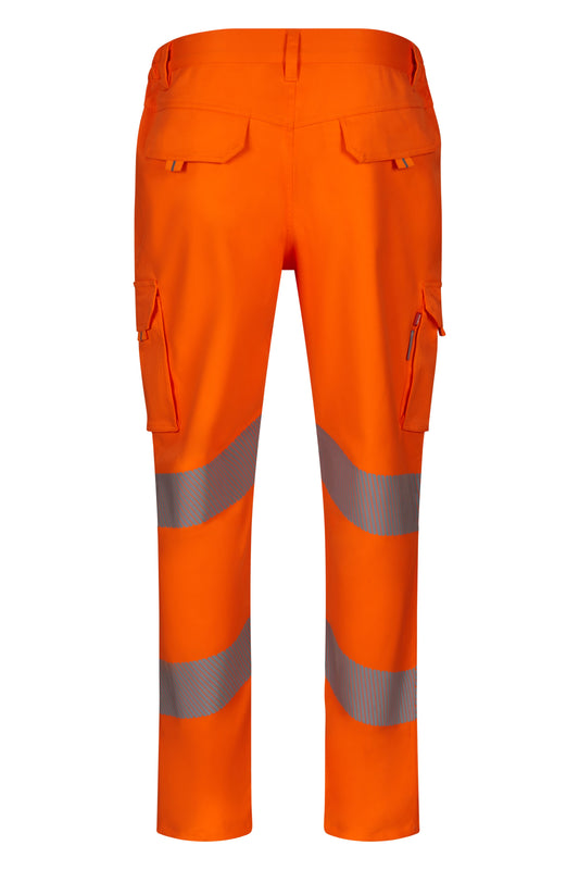 Pantaloni reflectorizanti stretch 250g portocaliu fluo V303009S