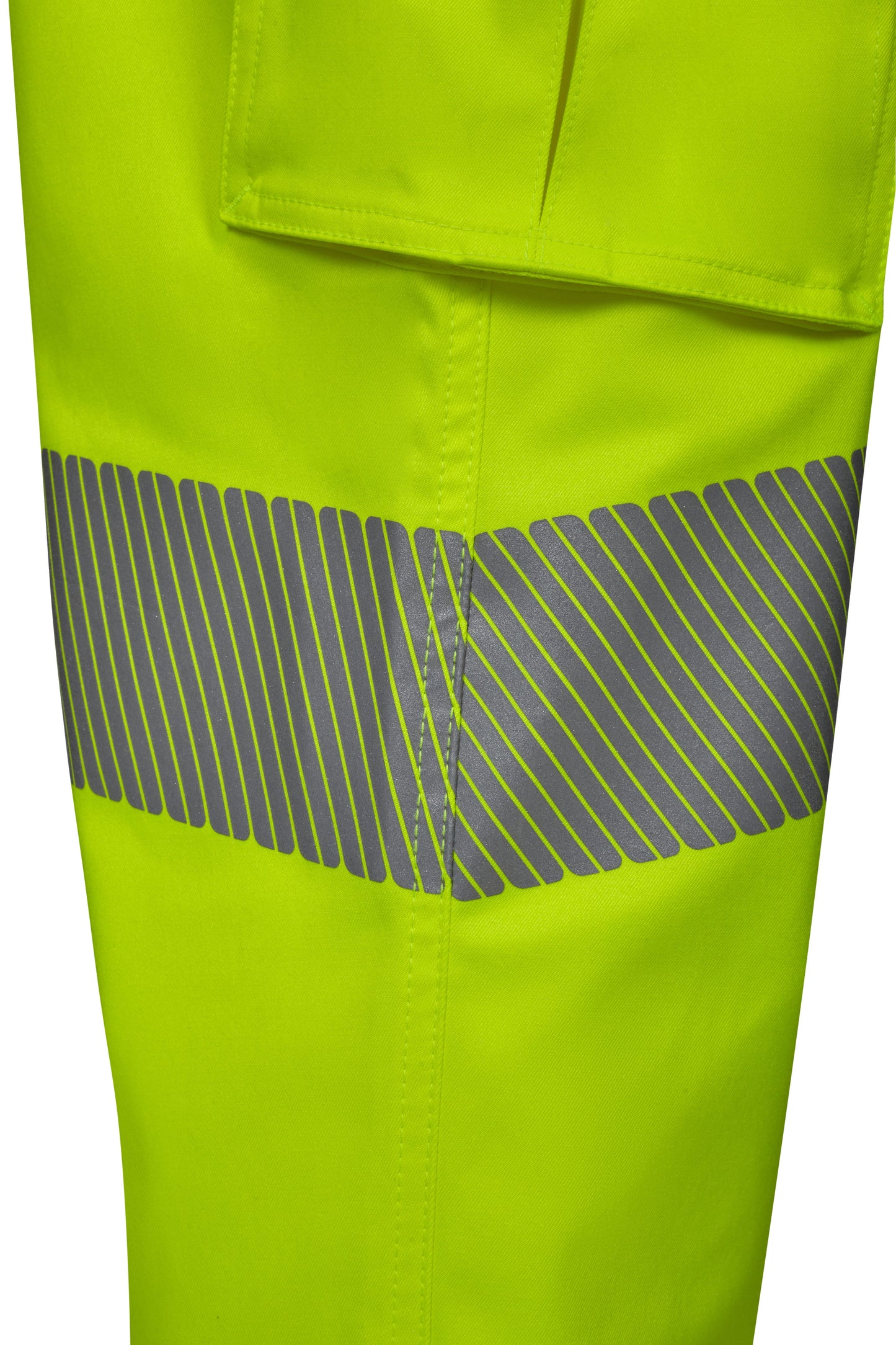 Pantaloni reflectorizanti stretch 250g galben fluo V303009S