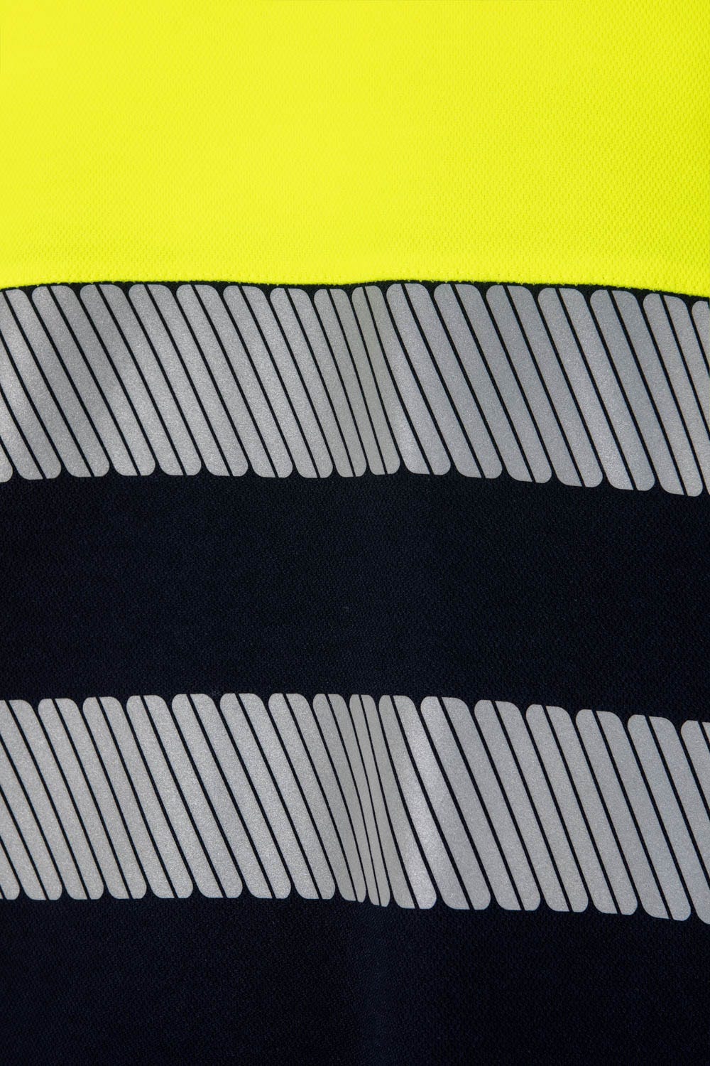 Tricou reflectorizant bumbac 150g bleumarin/galben V305509