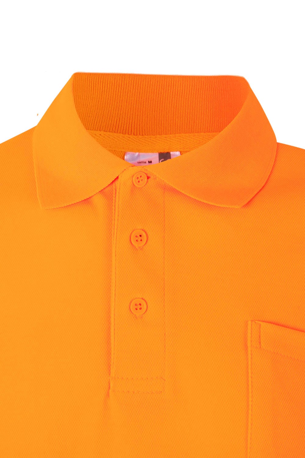 Tricou polo reflectorizant bumbac/poliester 150g maneca scurta portocaliu fluo V305512