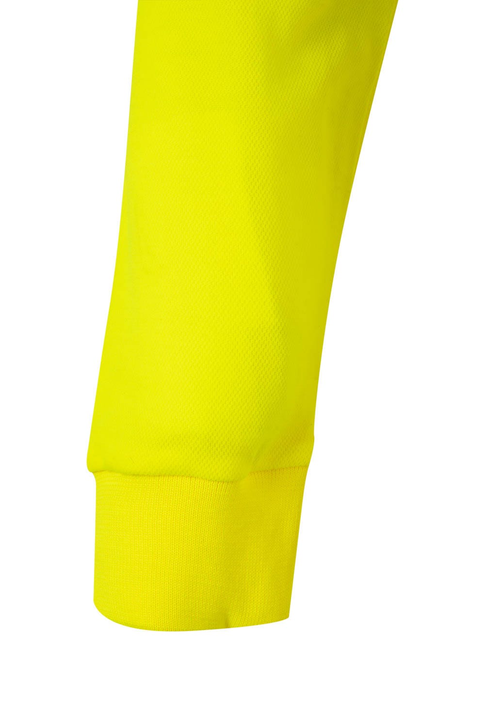 Tricou polo reflectorizant bumbac 150g maneca lunga galben fluo V305524